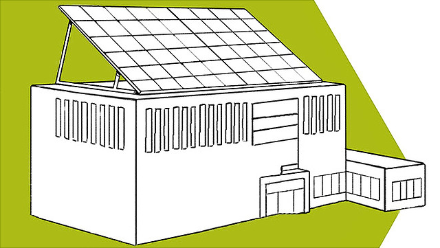 Illustration nachhaltiger Betrieb